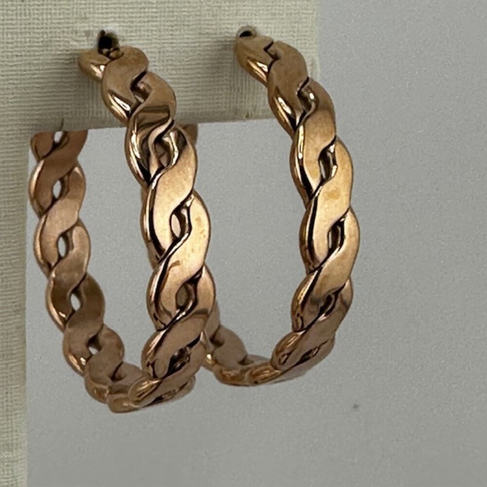 Qudo Braded twist Earrings